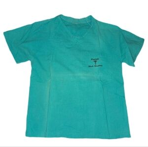 Vintage Florida Med Student Authentic Surgical Scrub Top, Sz S/M